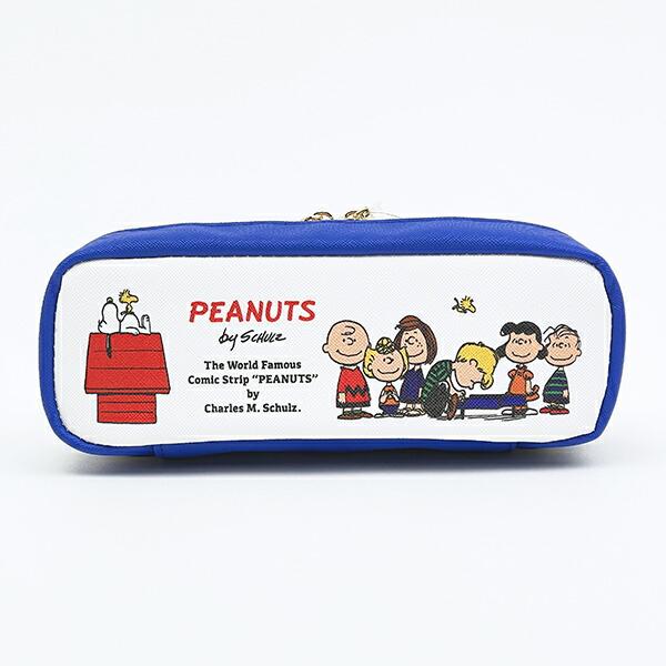 スヌーピー ボックスペンポーチ 白 PEANUTS 75th SNOOPY