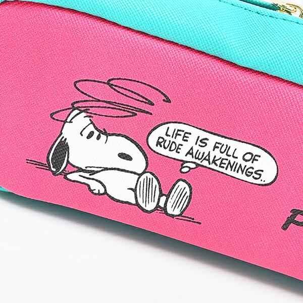 スヌーピー ボックスペンポーチ ピンク PEANUTS 75th SNOOPY 商品画像4：キャラグッズPERFECT WORLD TOKYO