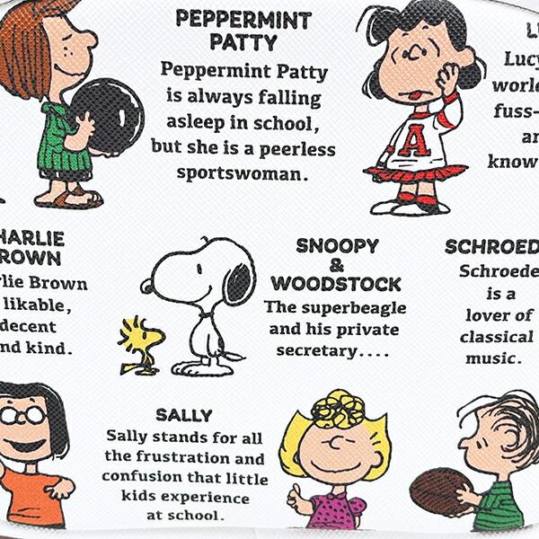スヌーピー ラウンドポーチ 白 PEANUTS 75th SNOOPY 商品画像2：キャラグッズPERFECT WORLD TOKYO