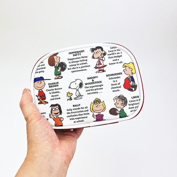 スヌーピー ラウンドポーチ 白 PEANUTS 75th SNOOPY 商品画像6：キャラグッズPERFECT WORLD TOKYO