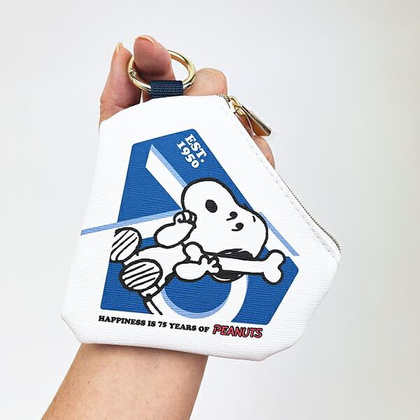 スヌーピー ダイヤモンドポーチ (ブルー) PEANUTS 75th SNOOPY 商品画像5：キャラグッズPERFECT WORLD TOKYO