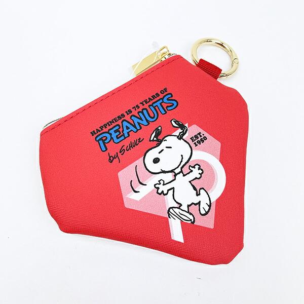 スヌーピー ダイヤモンドポーチ (ピンク) PEANUTS 75th SNOOPY 商品画像3：キャラグッズPERFECT WORLD TOKYO
