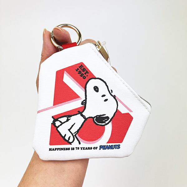 スヌーピー ダイヤモンドポーチ (ピンク) PEANUTS 75th SNOOPY 商品画像5：キャラグッズPERFECT WORLD TOKYO