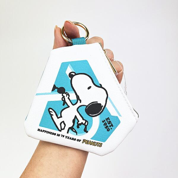 スヌーピー ダイヤモンドポーチ (グリーン) PEANUTS 75th SNOOPY 商品画像5：キャラグッズPERFECT WORLD TOKYO