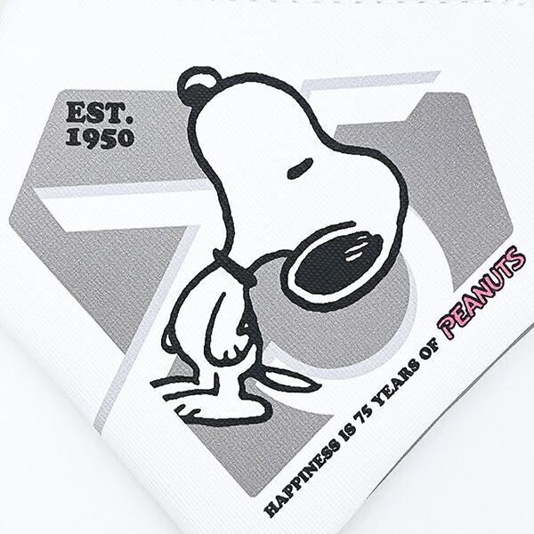 スヌーピー ダイヤモンドポーチ (グレー) PEANUTS 75th SNOOPY 商品画像2：キャラグッズPERFECT WORLD TOKYO
