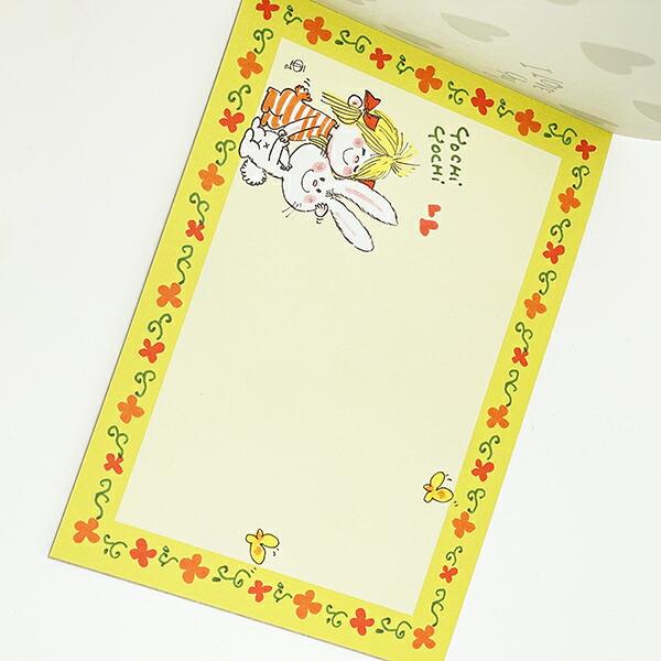 水森亜土 メモパッド(シール付き) ピンク 文具 日本製 商品画像5：キャラグッズPERFECT WORLD TOKYO