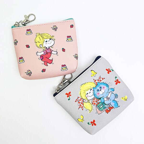 水森亜土 プチポーチ ピンク 商品画像5：キャラグッズPERFECT WORLD TOKYO