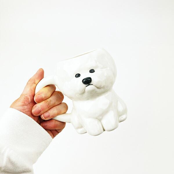 ビションフリーゼ ダイカットマグカップ コップ 商品画像5：キャラグッズPERFECT WORLD TOKYO