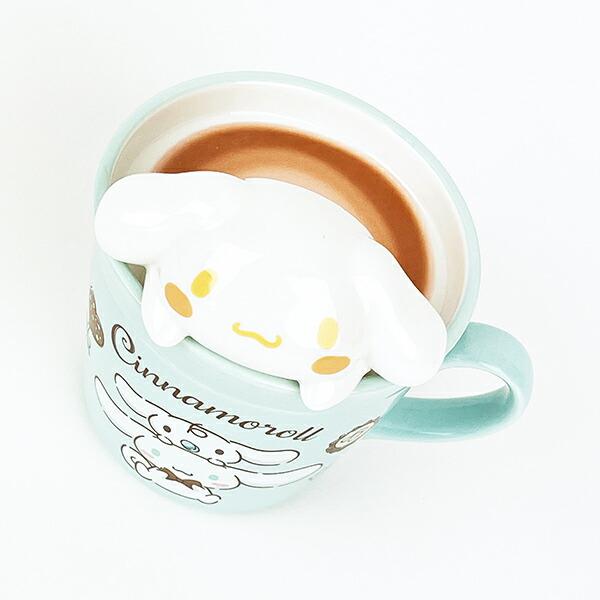 サンリオ シナモロール ラテアートマグカップ コップ シナモン Sanrio 商品画像3：キャラグッズPERFECT WORLD TOKYO