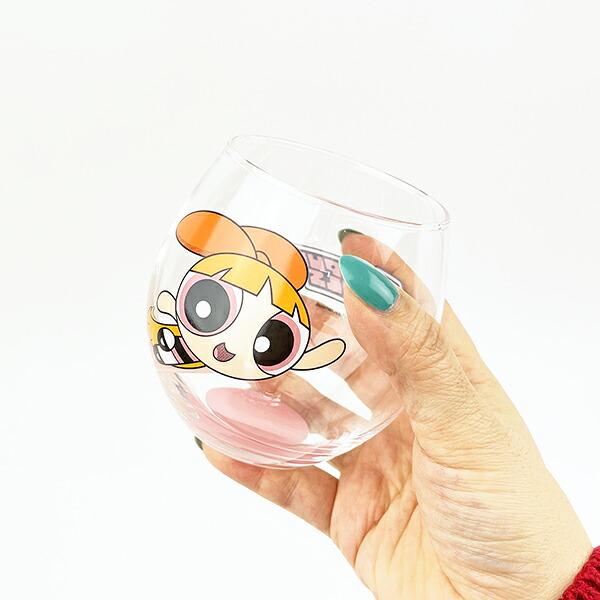 パワーパフガールズ ブロッサム まんまるグラス コップ 日本製 商品画像4：キャラグッズPERFECT WORLD TOKYO