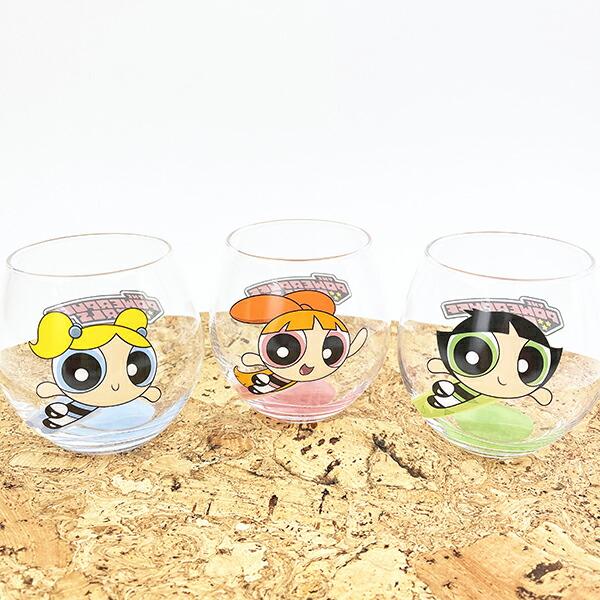 パワーパフガールズ バブルス まんまるグラス コップ 日本製 商品画像5：キャラグッズPERFECT WORLD TOKYO