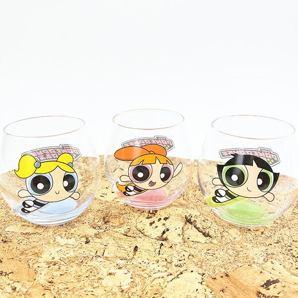 パワーパフガールズ バターカップ まんまるグラス コップ 日本製 商品画像5：キャラグッズPERFECT WORLD TOKYO