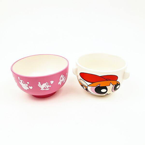 パワーパフガールズ ブロッサム ミニ 汁椀茶碗セット 食器 日本製 商品画像2：キャラグッズPERFECT WORLD TOKYO