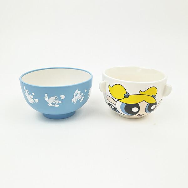 パワーパフガールズ バブルス ミニ 汁椀茶碗セット 食器 日本製 商品画像2：キャラグッズPERFECT WORLD TOKYO
