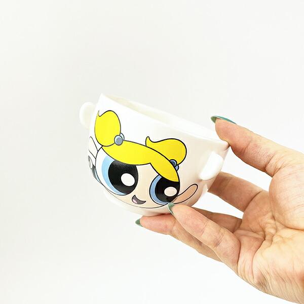 パワーパフガールズ バブルス ミニ 汁椀茶碗セット 食器 日本製 商品画像3：キャラグッズPERFECT WORLD TOKYO