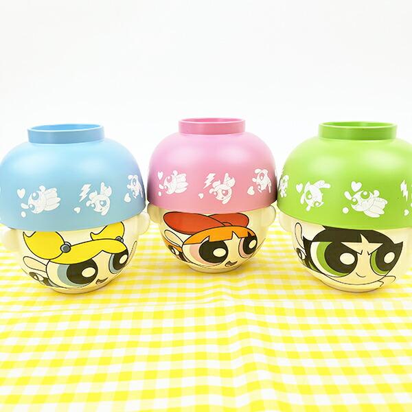パワーパフガールズ バブルス ミニ 汁椀茶碗セット 食器 日本製 商品画像5：キャラグッズPERFECT WORLD TOKYO