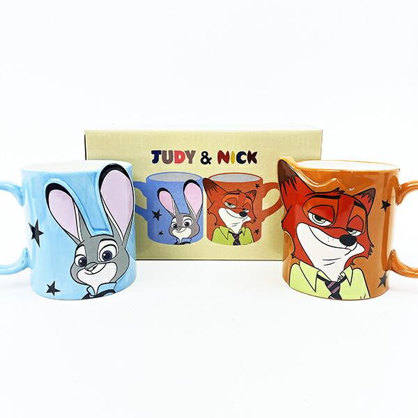 ディズニー ズートピア ニック＆ジュディ ペアマグカップ Disney 商品画像5：キャラグッズPERFECT WORLD TOKYO
