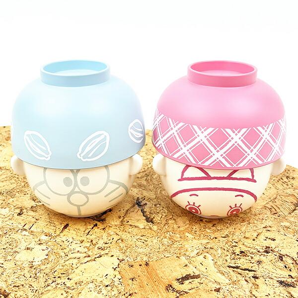 ドラえもん ドラミ ミニ 汁椀茶碗セット ピンク 食器 日本製 商品画像6：キャラグッズPERFECT WORLD TOKYO