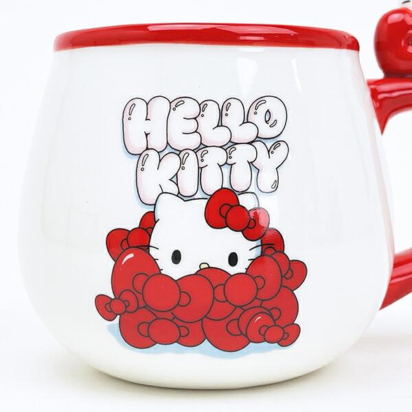 サンリオ ハローキティ フィギュア付きマグ エッジー マグカップ sanrio 商品画像2：キャラグッズPERFECT WORLD TOKYO