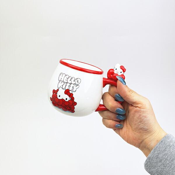 サンリオ ハローキティ フィギュア付きマグ エッジー マグカップ sanrio 商品画像6：キャラグッズPERFECT WORLD TOKYO