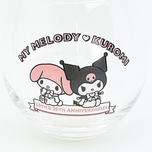 サンリオ マイメロディ 50th &クロミ 20th まんまるグラス コップ 日本製 Sanrio 商品画像2:キャラグッズPERFECT WORLD TOKYO