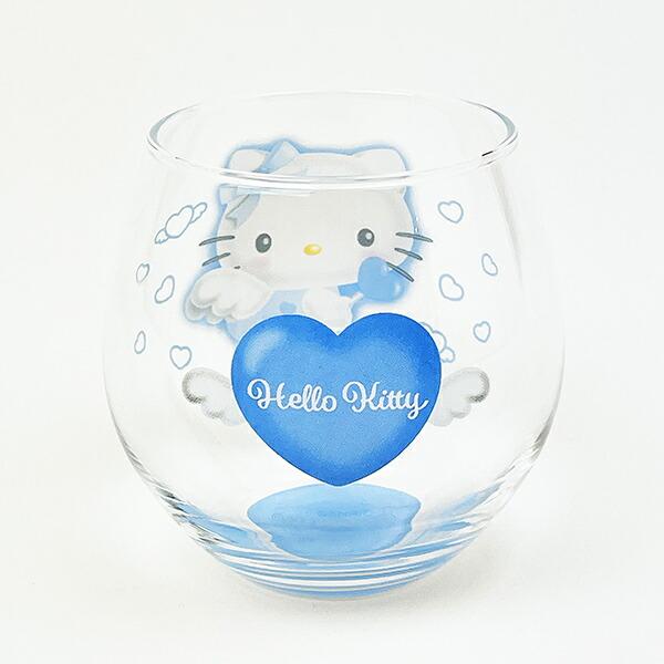 サンリオ ハローキティ まんまるグラス(ブルー) エンジェルキティ コップ 日本製 Sanrio 商品画像3：キャラグッズPERFECT WORLD TOKYO