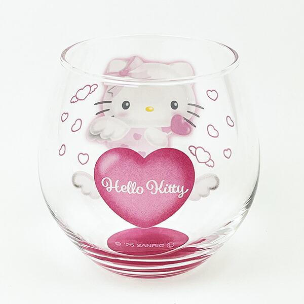 サンリオ ハローキティ まんまるグラス(ピンク) エンジェルキティ コップ 日本製 Sanrio 商品画像3：キャラグッズPERFECT WORLD TOKYO