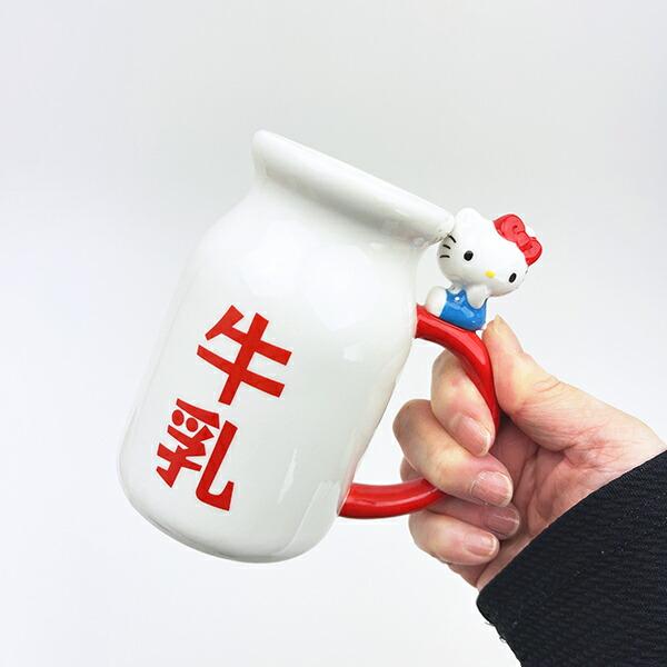サンリオ ハローキティ 牛乳瓶マグカップ レトロ Sanrio 商品画像7：キャラグッズPERFECT WORLD TOKYO