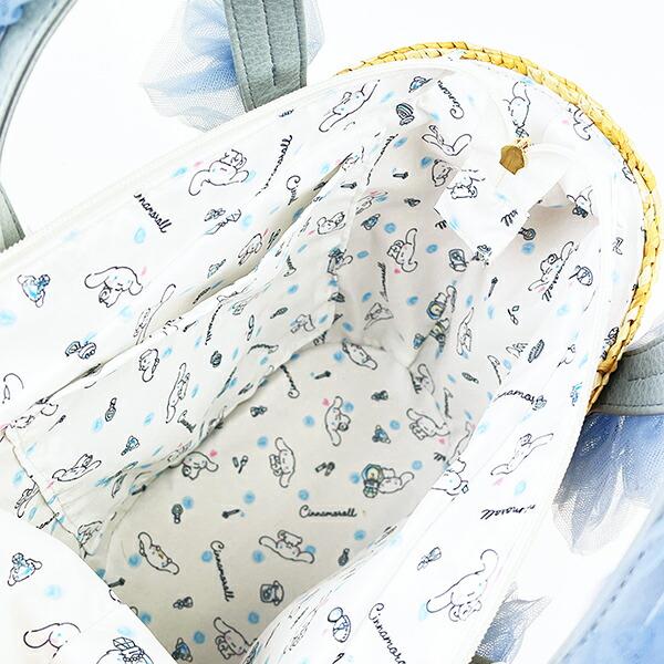 サンリオ シナモロール チュールハンドル カゴバッグ シナモン Sanrio 商品画像8：キャラグッズPERFECT WORLD TOKYO