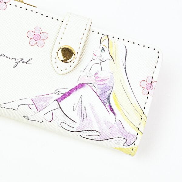 ディズニープリンセス ラプンツェル 水彩タッチ柄キーケース パープル Disney 商品画像2：キャラグッズPERFECT WORLD TOKYO