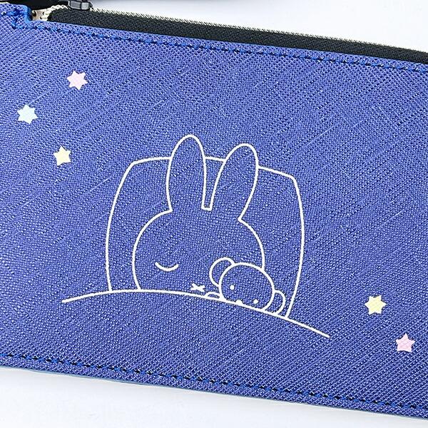 ミッフィー miffy フラグメントケース Starry Night柄 ブルー 商品画像2：キャラグッズPERFECT WORLD TOKYO
