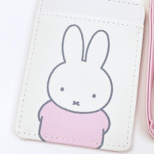 ミッフィー miffy リール付きパスケース Dick Bruna オフホワイト 定期入れ 商品画像2：キャラグッズPERFECT WORLD TOKYO