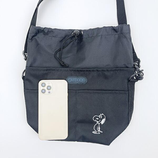 スヌーピー OUTDOOR PRODUCTS ショルダーバッグ ブラック 商品画像9：キャラグッズPERFECT WORLD TOKYO