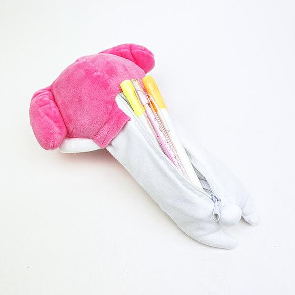 サンリオ マイメロディ ちょこんぬいぐるみ ペンケース ポーチ 文具 sanrio 商品画像4：キャラグッズPERFECT WORLD TOKYO