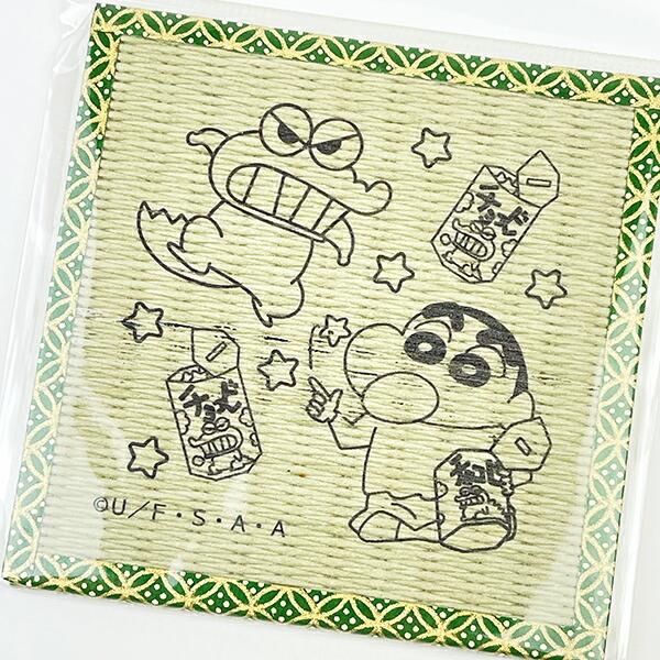 クレヨンしんちゃん チョコビ 畳コースター 日本製 商品画像2：キャラグッズPERFECT WORLD TOKYO
