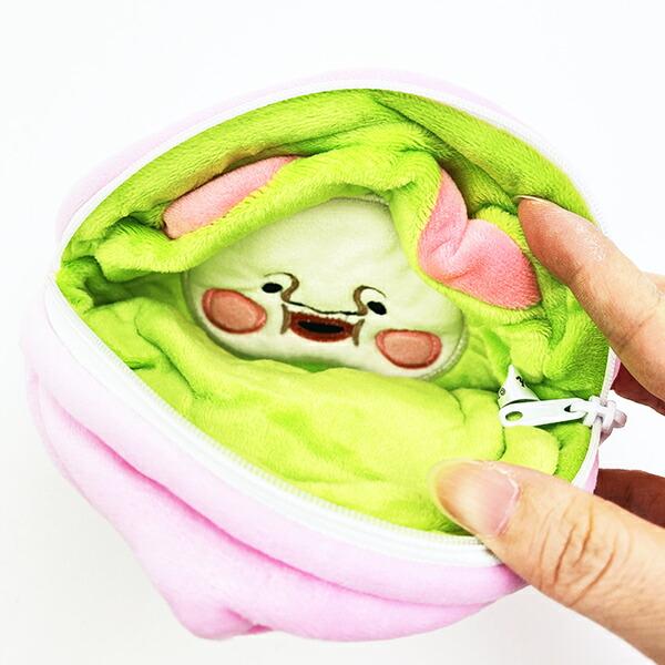こびとづかん カクレモモジリ×スモモノウチ リバーシブルポーチ 商品画像3：キャラグッズPERFECT WORLD TOKYO