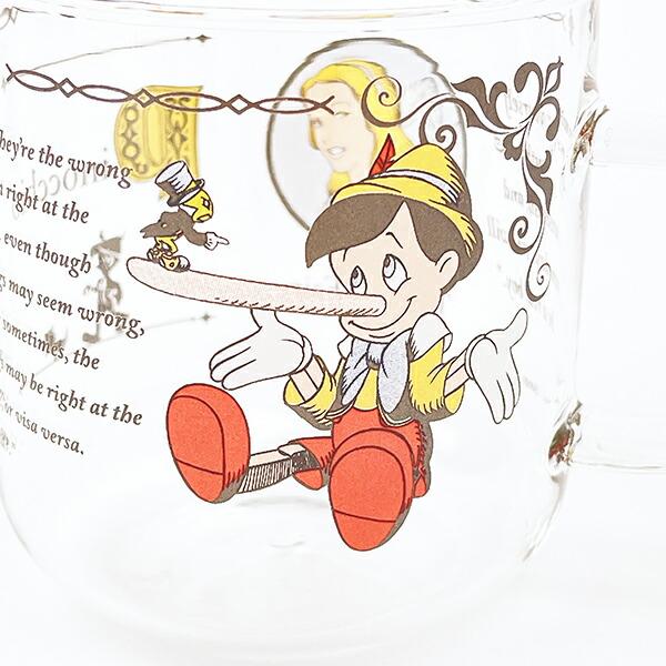 ディズニー 耐熱ガラスマグ ピノキオ マグカップ キッチン グラス 商品画像2：キャラグッズPERFECT WORLD TOKYO