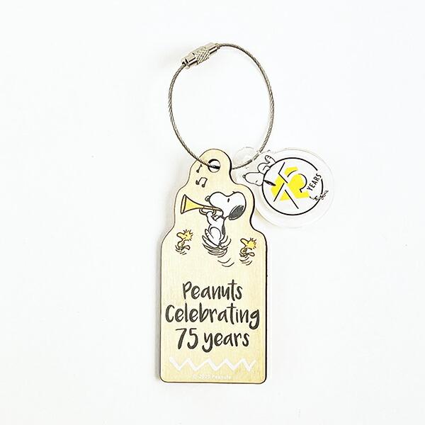 スヌーピー 木のオーナメント ホワイト PEANUTS 75th SNOOPY 日本製