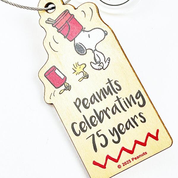 スヌーピー 木のオーナメント ワイン PEANUTS 75th SNOOPY 日本製 商品画像2：キャラグッズPERFECT WORLD TOKYO