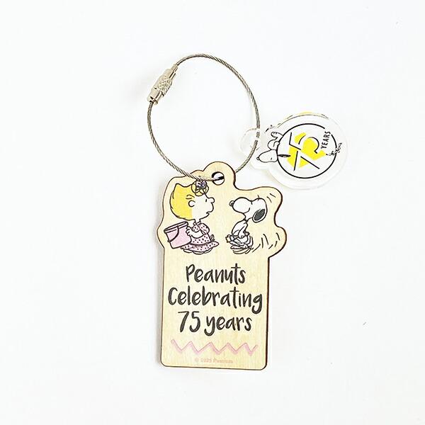 スヌーピー 木のオーナメント ピンク PEANUTS 75th SNOOPY 日本製