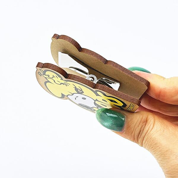 スヌーピー ダイカットメモスタンド ロゴイエロー 文具 PEANUTS 75th 日本製 SNOOPY 商品画像3：キャラグッズPERFECT WORLD TOKYO