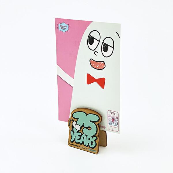 スヌーピー ダイカットメモスタンド ロゴグリーン 文具 PEANUTS 75th 日本製 SNOOPY 商品画像4：キャラグッズPERFECT WORLD TOKYO