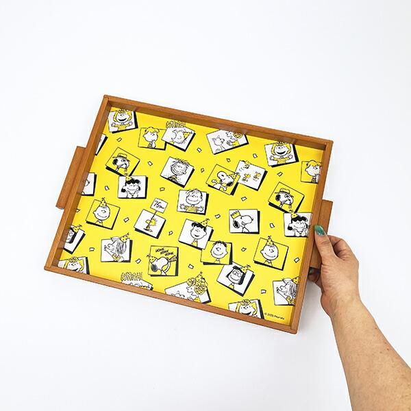 スヌーピー ウッドトレー パーティー お盆 食器 PEANUTS 75th 日本製 SNOOPY 商品画像4：キャラグッズPERFECT WORLD TOKYO