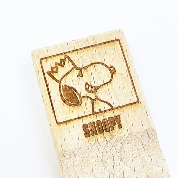 スヌーピー 木の箸置き (はしおき) 王冠 食器 PEANUTS 75th 日本製 SNOOPY 商品画像2：キャラグッズPERFECT WORLD TOKYO