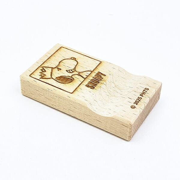 スヌーピー 木の箸置き (はしおき) 王冠 食器 PEANUTS 75th 日本製 SNOOPY 商品画像3：キャラグッズPERFECT WORLD TOKYO