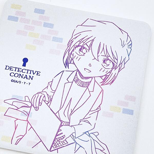 名探偵コナン 灰原 ラインアート 角型陶製吸水コースター キッチン 商品画像2：キャラグッズPERFECT WORLD TOKYO
