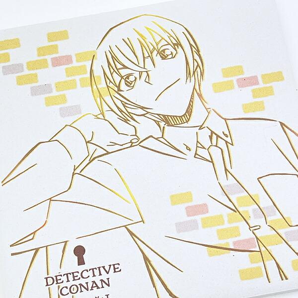 名探偵コナン 安室 ラインアート 角型陶製吸水コースター キッチン 商品画像2：キャラグッズPERFECT WORLD TOKYO