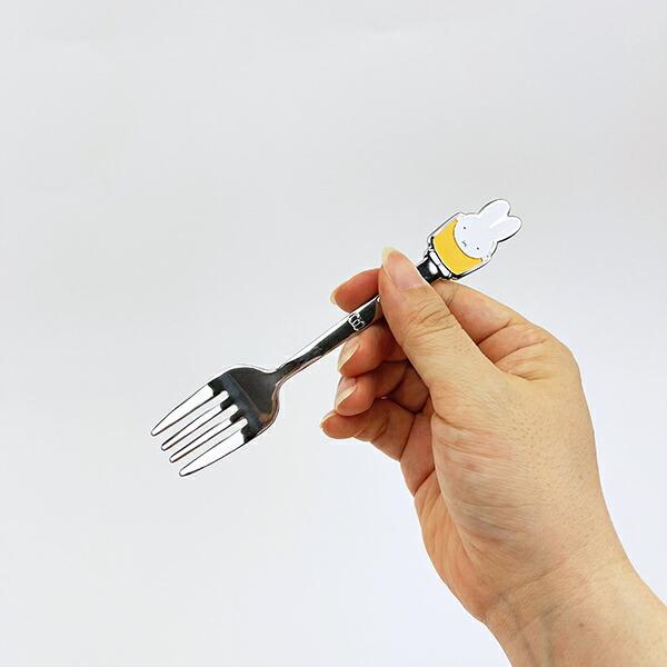 ミッフィー miffy ステンレスカトラリーフォーク イエロー 食器 日本製 商品画像3：キャラグッズPERFECT WORLD TOKYO