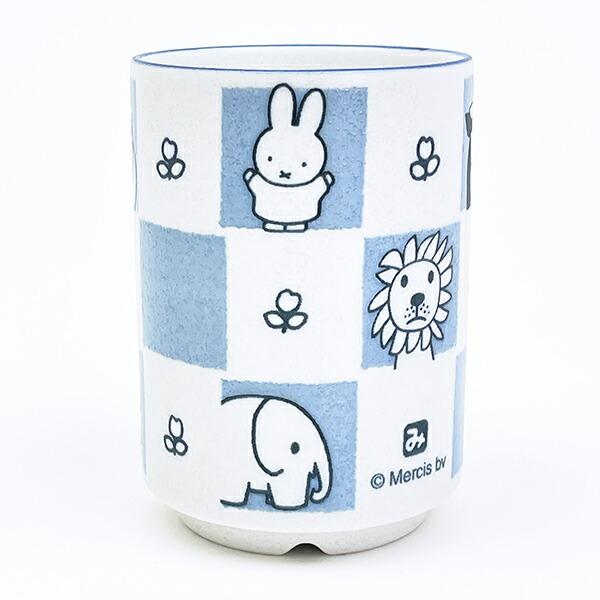 ミッフィー miffy どうぶつ 湯呑 ブルー コップ 食器 日本製 商品画像2：キャラグッズPERFECT WORLD TOKYO