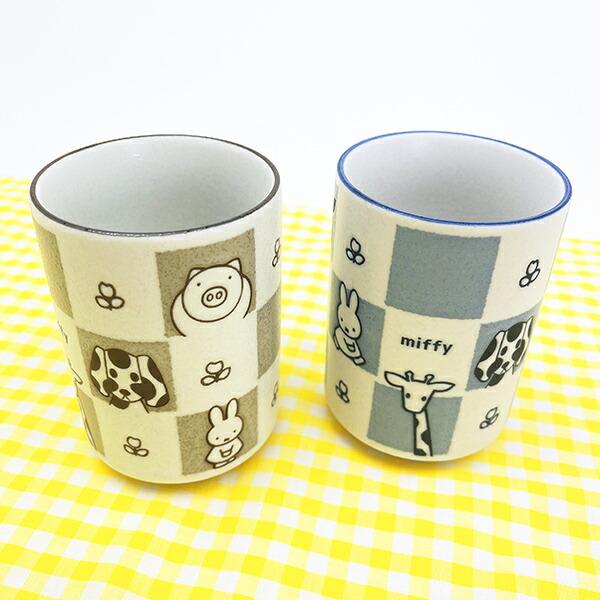 ミッフィー miffy どうぶつ 湯呑 ブルー コップ 食器 日本製 商品画像5：キャラグッズPERFECT WORLD TOKYO